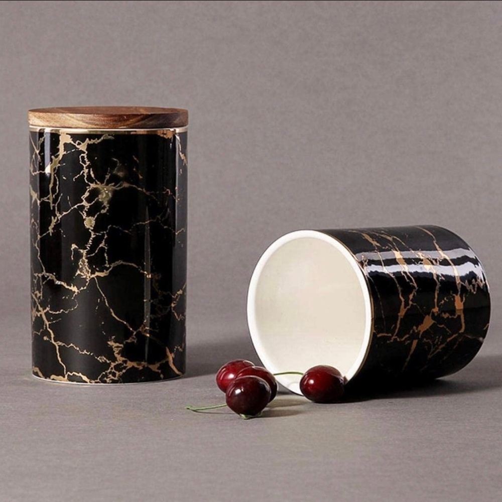 Marble Ceramic Food Storage Container - Picture 6 of 11